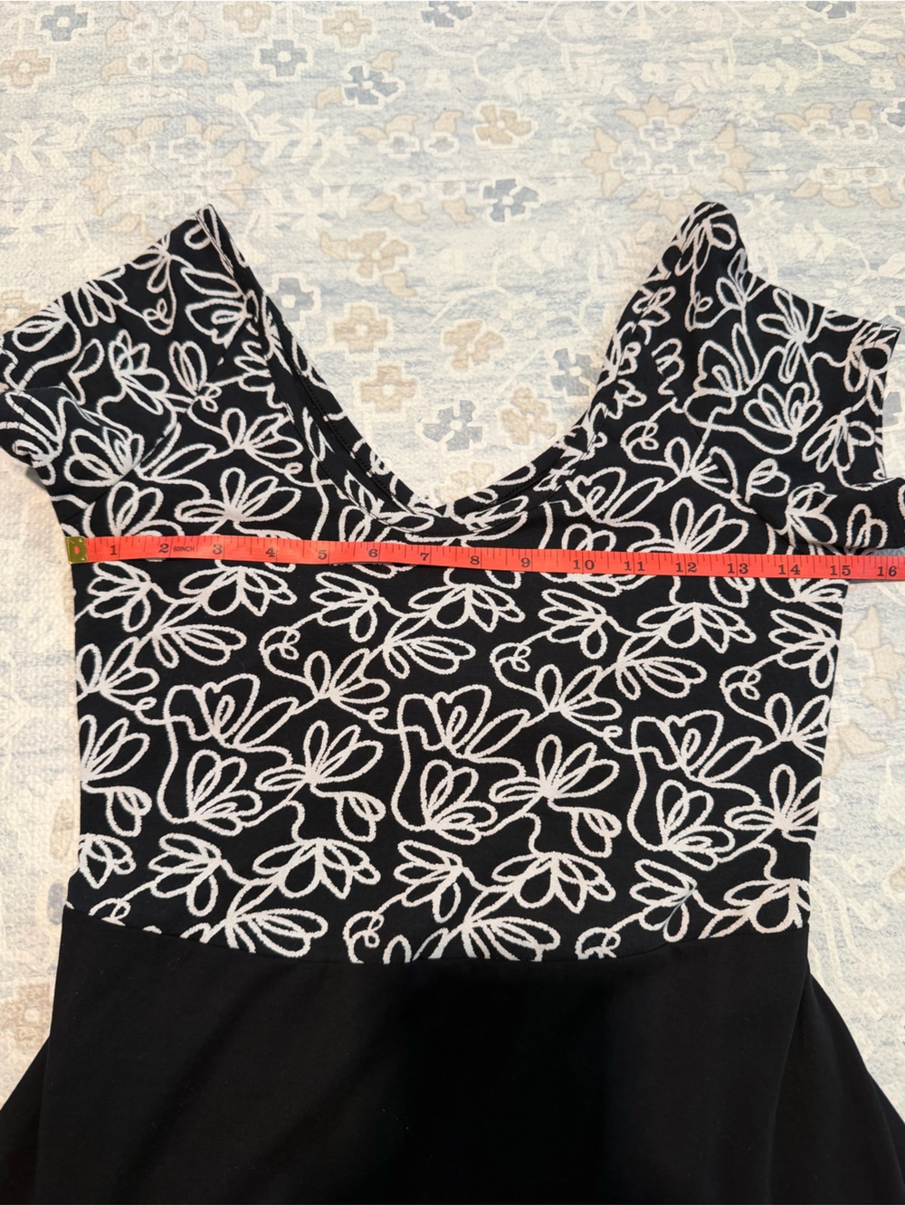 NWT Pact Dress - Organic Cotton, Floral, Criss Cross Back, Short Sleeve - Picture 13 of 13